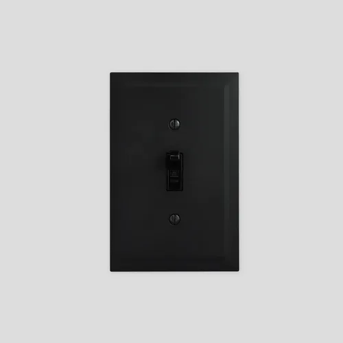 Vista 2 de Questech Cubiertas de interruptor de luz, placas de pared de palanca simple para enchufes eléctricos, placas de interruptor único de 1 banda