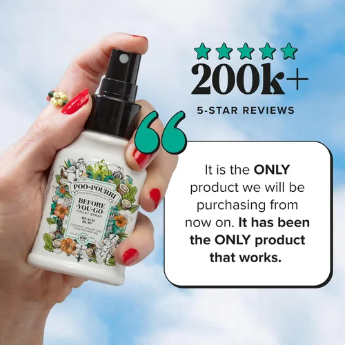 Vista 3 de Poo-Pourri Before-You-Go - Aerosol para inodoro, Beach Bum, 2 onzas