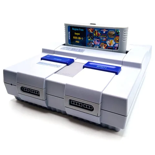 Vista 2 de Retrotech Super 800 In 1 Cartridge For SNES Super Nintendo 16Bit Game Console - Gray