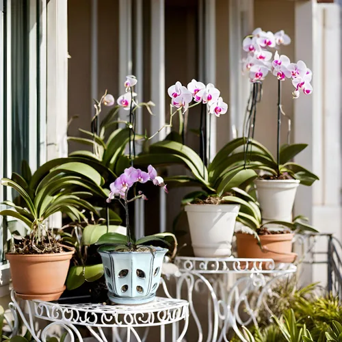 Vista 8 de Macetas de orquídeas con agujeros de 6 pulgadas de cerámica para orquídeas con platillo adjunto y orificio de drenaje (blanco)