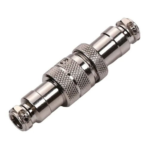 Vista 18 de Heyiarbeit Plata Negro GX12-2 15A 2P Aviación Conector Hembra/Macho Panel de Alambre de Alimentación Chasis Accesorios Conector de Metal Aviación 1