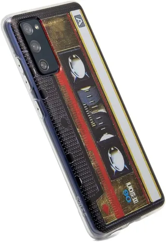 Vista 2 de Funda de teléfono con cinta de casete compatible con Galaxy S20 FE, funda de teléfono con cinta de música mixtape con cubierta trasera protectora