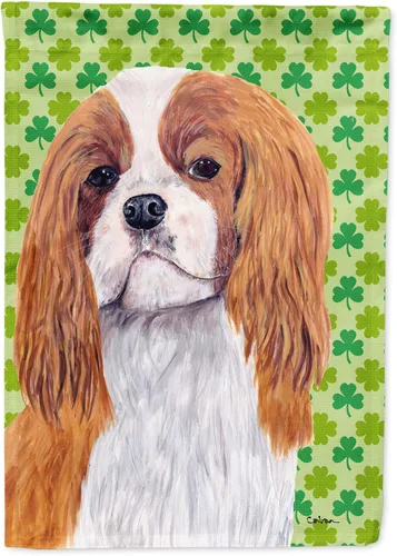 Vista 49 de Caroline's Treasures SS4442GF Affenpinscher Bandera de jardín con retrato de trébol del día de San Patricio para buzón, bandera decorativa