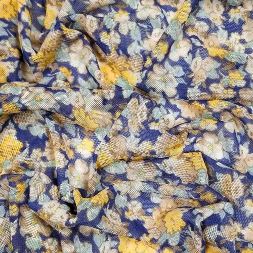 Vista 26 de Texco Inc - Tela de malla de encaje de poliéster elastano estampada de 60 pulgadas de ancho (3.53 oz/m²), ligera, elástica en 4 direcciones