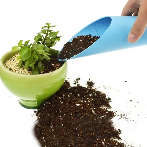 Vista 4 de Baolaili - Cucharas de tierra para bonsái, cucharas de plástico para jardín, color negro, clásico, agarre ergonómico