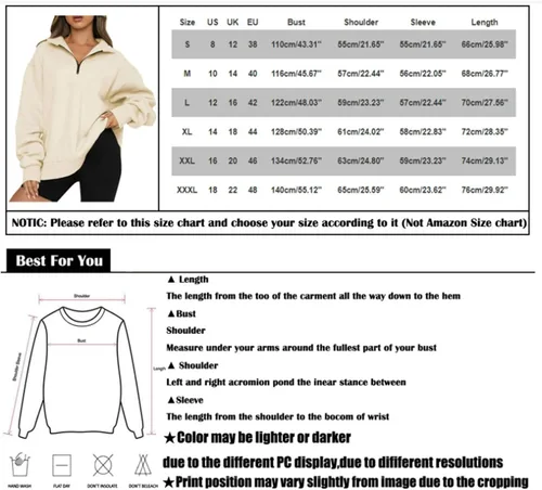 Vista 5 de Sudaderas con capucha para mujer, con media cremallera, de vellón, con cremallera de un cuarto, trajes de otoño, sudaderas con capucha