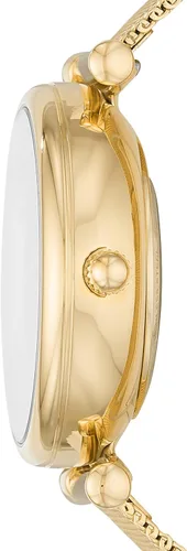 Vista 4 de Fossil Women's Carlie Automatic Stainless Steel Mesh Three-Hand Watch for Women, Dorado (Gold mesh)