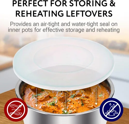 Vista 3 de Impresa Tapa de silicona Insta Pot de 8 cuartos (sin BPA), compatible con olla a presión eléctrica programable IP-DUO80 7 en 1, solo 8 cuartos