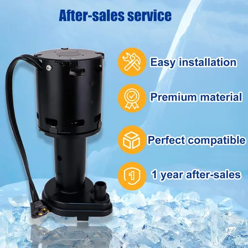 Vista 7 de 9161076-01 Bomba de agua compatible con modelos de máquina de hielo ice-o-matic reemplazar hartell GPP-1MH-1P HRIM-21-115 803338 115V 1550RPM