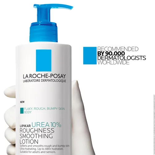 Vista 8 de La Roche-Posay Lipikar Urea 10% Loción Suavizante para Piel Rugosa, Loción Corporal para Piel Seca con 10% de Urea + Manteca de Karité + Alantoína