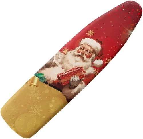 Vista 40 de Funda para tabla de planchar con diseño de estrellas y bandera estadounidense con borde elástico y acogedor bolsillo para la nariz, resistente al