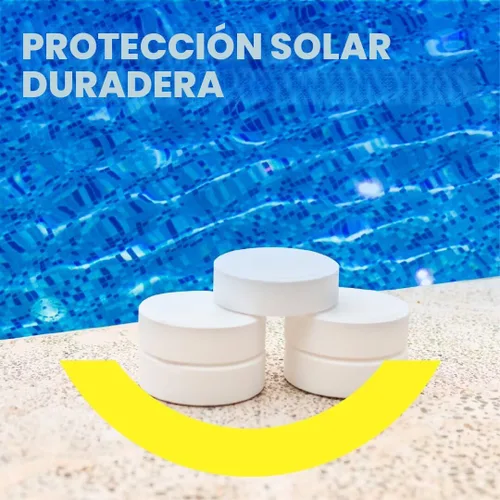 Vista 3 de PROFELIZ Tabletas de cloro de 3 pulgadas para piscinas, mata bacterias y detiene algas, disolución lenta, embalaje protector exclusivo, tabletas