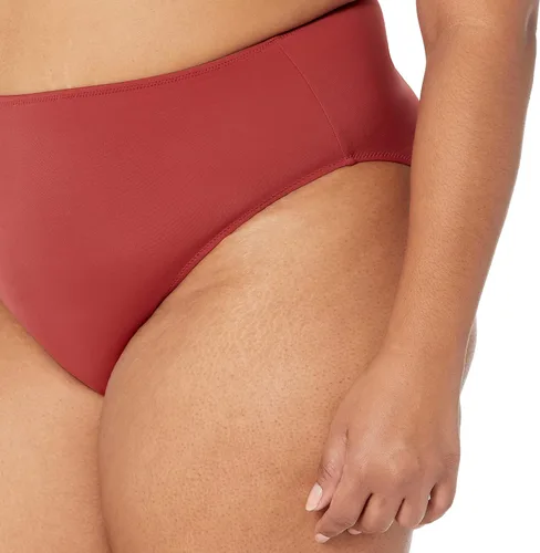 Vista 7 de Tienda Essentials Parte inferior de bikini de cintura alta y pierna alta para mujer