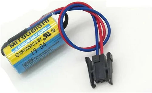 Vista 5 de MEELER 3 Pack A6BAT PLC batería de litio 3.6 V para Mitsubishi Servo A6bat ER17330V FANUC CNC sistema no recargable