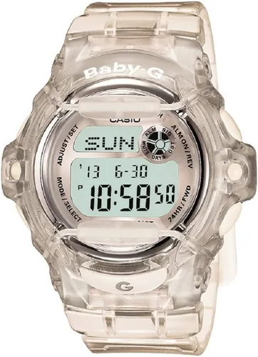 Vista 5 de Casio DW9052 Series Women's Digital Watch Baby-G 100 SEC Stop Watch Countdown Timer LED Light 200M WR Shock Resistant Multi Alarm