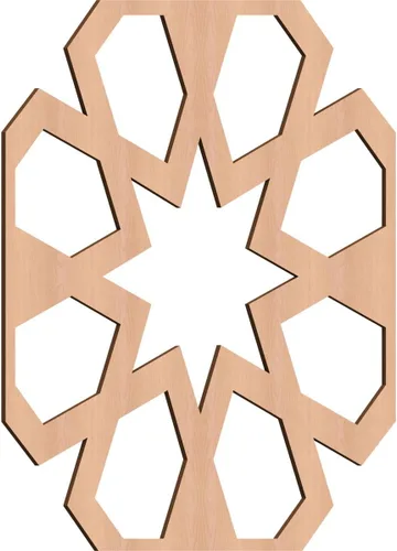 Vista 22 de Jackson Decorative Fretwork Wood Wall Panels, Large, 23 3/8" W x 23 3/8" H x 1/4" T, Cherry