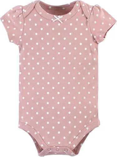 Vista 346 de Hudson Baby baby-girls Cotton Bodysuits 3-pack