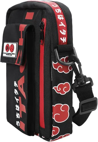 Vista 4 de Bioworld Naruto Shippuden Itachi - Mini bandolera unisex para adultos, color negro, Multi colorido