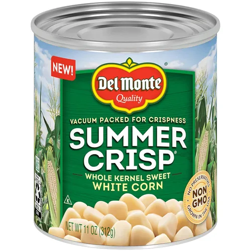 Vista 7 de Del Monte Summer Crisp Maíz de Granos Enteros Dorado y Blanco, 11 onzas, 12