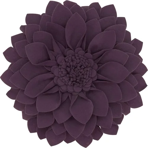 Vista 7 de SARO LIFESTYLE Almohada de fieltro en forma de flor