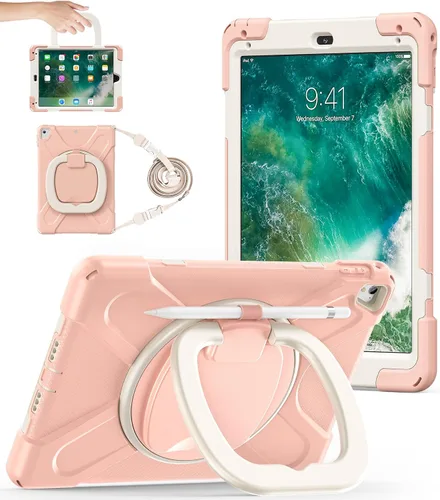 Vista 13 de BATYUE Funda para iPad de 6ª generación de 9.7 pulgadas 2018, iPad 5ª generación 2017, iPad Air 2/iPad Pro de 9.7 pulgadas, funda protectora a