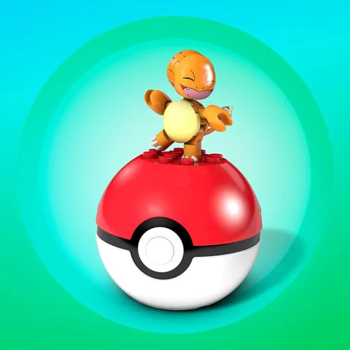 Vista 3 de Mega Construx GFC88 - Figura de Pokemon Charmander, multicolor