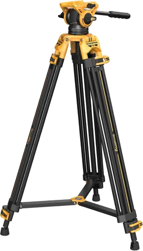 Vista 9 de SmallRig AD-01 Trípode de video, 73" Trípode de alta resistencia con cabezal de fluido de 360 grados y placa de liberación rápida para DSLR