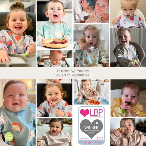 Vista 8 de Baberos impermeables para comer (niño o niña de 6 a 24 meses) – Babero de manga larga para bebé destete