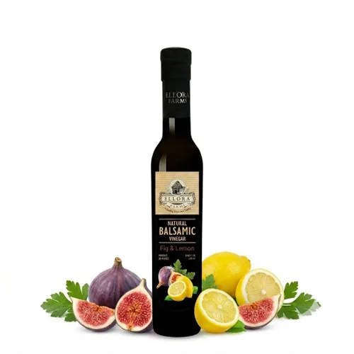 Vista 11 de Ellora Farms, Vinagre balsámico con infusión de jarabe de dátil, espeso, cremoso y envejecido en barrica, sin conservantes, botella de vidrio, 8.45