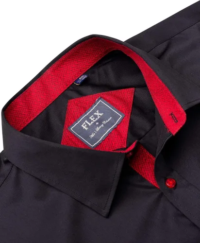 Vista 5 de J.Ver - Camisa de vestir para hombre, informal, manga larga, no se arruga, ajuste regular, elástica, con botones