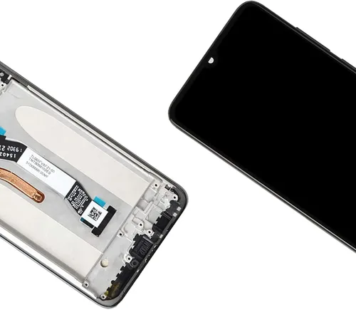 Vista 5 de A-MIND Para XiaoMi Redmi Note 8 Pro 6.53 "Digitalizador de pantalla táctil LCD Kit de reemplazo de ensamblaje, con protector de negro con marco