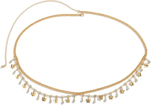 Vista 5 de Sexy estrellas colgante de diamantes de imitación cadena de cintura cinturón verano estrella borla cadena cuerpo cadena festival rave vientre collar