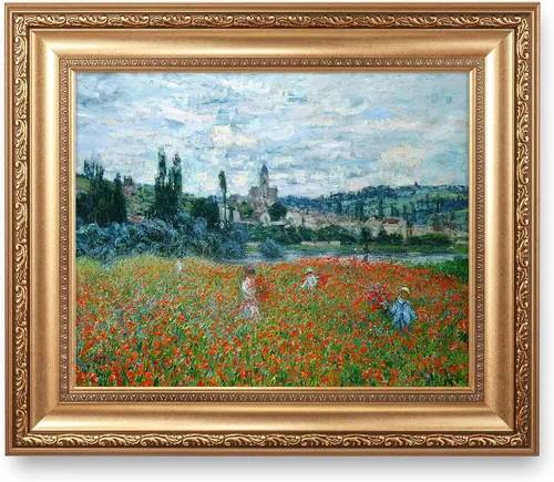 Vista 49 de A&T ARTWORK Antibes Seen from The Salis Gardens de Claude Monet Las Obras de Arte Clásico Mundial Reproducciones, Impresiones de Arte en Lienzo