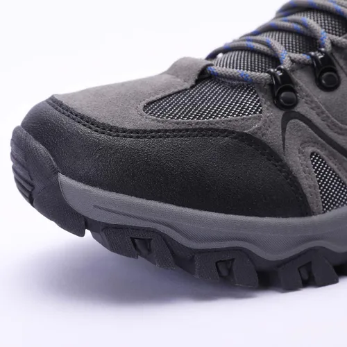 Vista 5 de Harssidanzar Zapatos de senderismo para hombre, ligeros, transpirables, para exteriores, zapatos de senderismo antideslizantes SM252