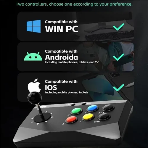 Vista 3 de Y3 Arcade 4K Video Game Console with Game Arcade Keyboard Built-in 10000 Games Stick