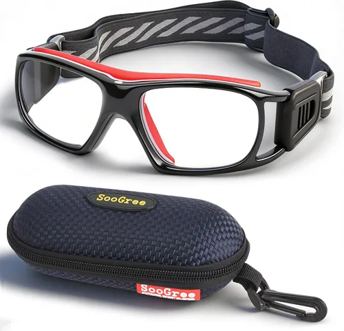 Vista 13 de SooGree Anteojos deportivos para hombres y mujeres, para baloncesto, fútbol, deportes, antiniebla, choque, colisión, gafas de uso