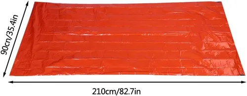 Vista 7 de Saco de dormir, saco de dormir reutilizable para exteriores, compacto y práctico para viajes de exploración salvaje, Naranja