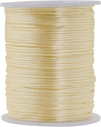 Vista 116 de Mandala Crafts Cordón de satén de cola de rattail de 0.02 in para nudos chinos de macramé