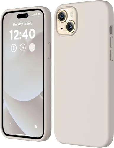 Vista 24 de Compatible con iPhone 15, funda de silicona líquida, funda protectora de cuerpo completo a prueba de golpes [forro de microfibra suave], funda Azul