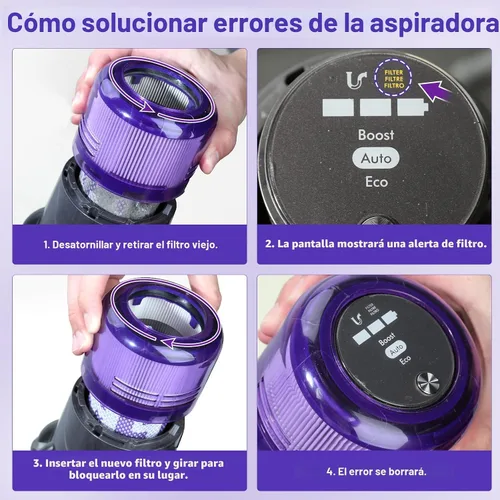 Vista 9 de Lemige V11 V15 filtro de vacío contenedor de polvo de repuesto para Dyson