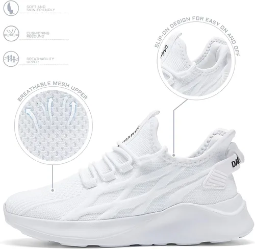 Vista 2 de GDEKLO Zapatos deportivos para correr para hombre, tenis para caminar, gimnasio, entrenamiento, atléticos, transpirables, para correr