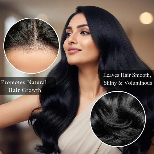 Vista 3 de KVAAS 3 en 1 Amla Shikakai Areetha Powder 3.53 oz Natural & Pure Mix para el cuidado del cabello