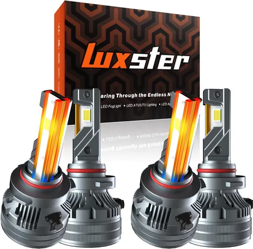 Vista 9 de LUXSTER Bombillas LED H1 Punisher, adaptadores H1 incluidos, 40,000LM ultra brillantes, instalación Plug-N-Play, bombillas para luces antiniebla