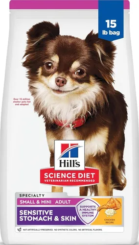Vista 15 de Hill's Science Diet comida para perros adultos, estómago sensible y piel seca, Razas pequeñas
