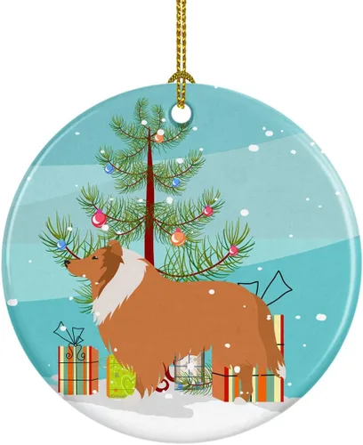 Vista 57 de Caroline's Treasures Cavalier King Charles Spaniel - Adorno de cerámica para árbol de Navidad, decoración colgante para el hogar, Navidad, fiestas