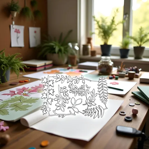 Vista 3 de Plantilla de metal para plantas de hojas, hierba, troqueles de corte en relieve, álbum de recortes, álbum de fotos, manualidades, troqueles
