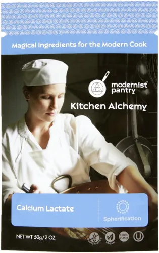 Vista 4 de Paquete de alginato de sodio y lactato de calcio no modificado genéticamente, apto para veganos, certificación OU Kosher, 4 oz