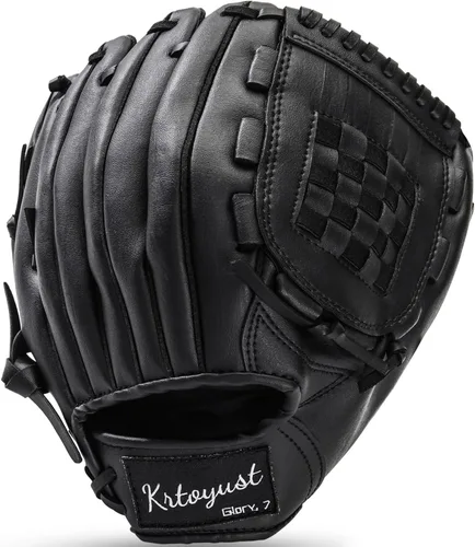 Vista 7 de KRTOYUST® Guante de béisbol Manoplas de cuero compuesto de alto rendimiento para adultos y jóvenes Manoplas de béisbol y sóftbol