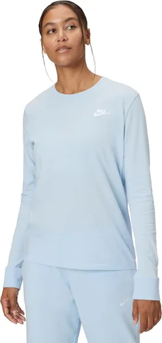 Vista 18 de Nike Sportswear Club - Camiseta de manga larga para mujer Negro/Blanco