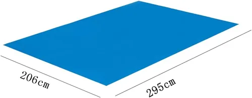 Vista 3 de Paño rectangular de suelo para piscinas sobre el suelo, plegable, impermeable, protector de suelo para piscinas/piscinas inflables para niños, 116 x